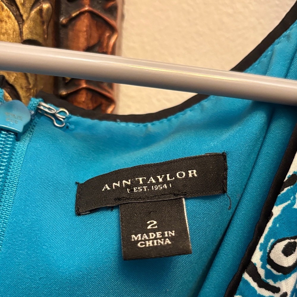 Ann Taylor Vibrant Teal Dress